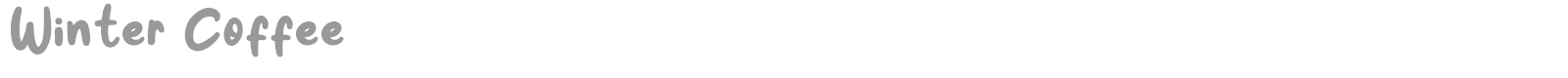 Winter Coffee font preview